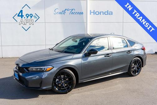 Meteorite Gray Metallic 2026 Honda Civic Sport