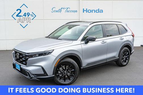 Solar Silver Metallic 2026 Honda CR-V Hybrid Sport AWD