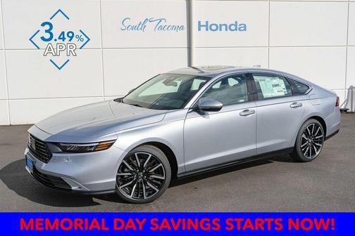 Solar Silver Metallic 2026 Honda Accord Hybrid Touring