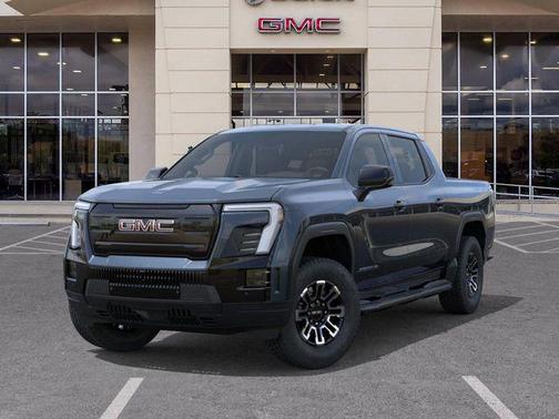 Deep Ocean Metallic 2026 GMC Sierra EV Standard Range Elevation