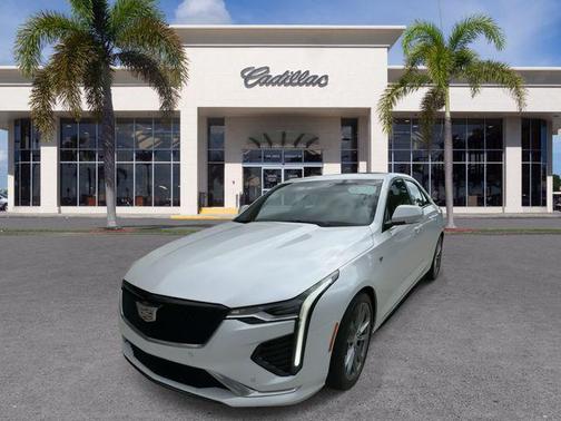 Crystal White Tricoat 2023 Cadillac CT4 Sport