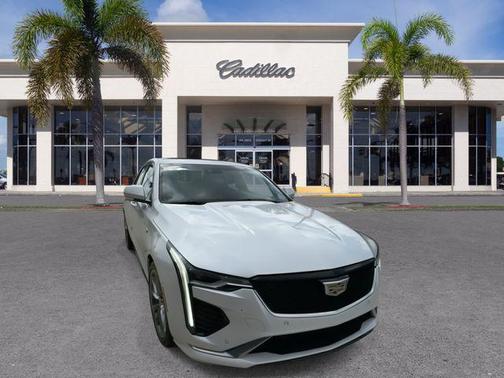 Crystal White Tricoat 2023 Cadillac CT4 Sport