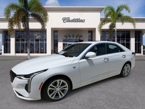 Summit White 2022 Cadillac CT4 Luxury