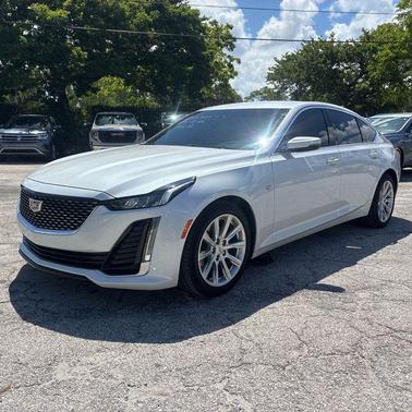 Crystal White Tricoat 2023 Cadillac CT5 Luxury