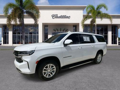 Summit White 2022 Chevrolet Suburban LT