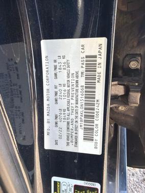 Deep Crystal Blue Mica 2022 Mazda Mazda3 FWD w/Select Package