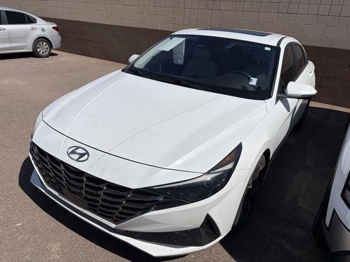 Quartz White 2021 Hyundai ELANTRA Limited