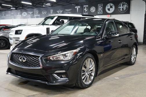 Midnight Black 2019 INFINITI Q50 3.0t LUXE