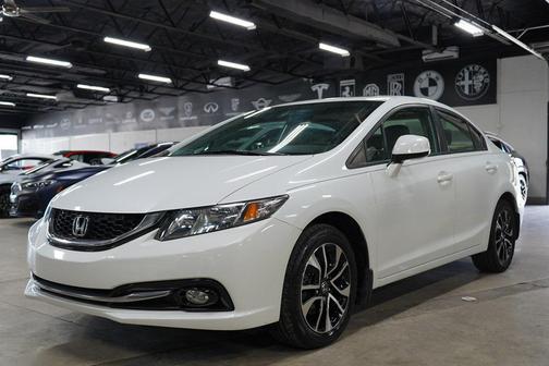 White Orchid Pearl 2013 Honda Civic EX-L