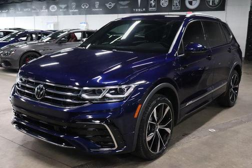 Atlantic Blue Metallic 2022 Volkswagen Tiguan 2.0T SEL R-Line 4MOTION