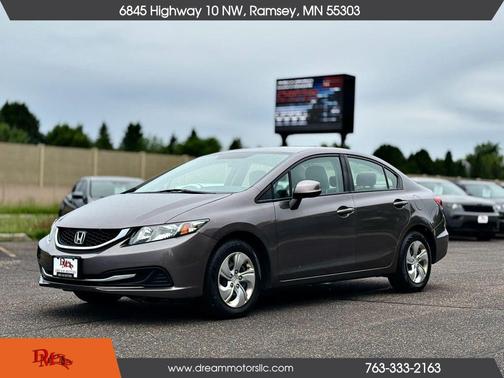 Gray 2013 Honda Civic LX