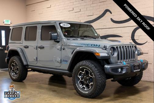 Sting-Gray Clearcoat 2023 Jeep Wrangler 4xe Rubicon