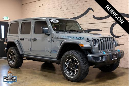 Sting-Gray Clearcoat 2023 Jeep Wrangler 4xe Rubicon