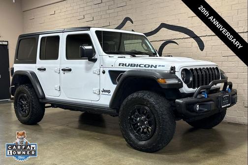 Bright White Clearcoat 2023 Jeep Wrangler 4xe Rubicon 20th Anniversary