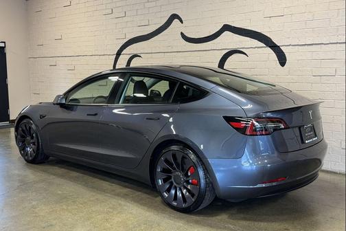 Midnight Silver Metallic 2021 Tesla Model 3 Performance