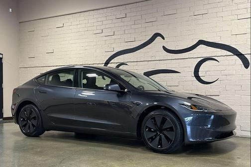Black 2025 Tesla Model 3 Long Range