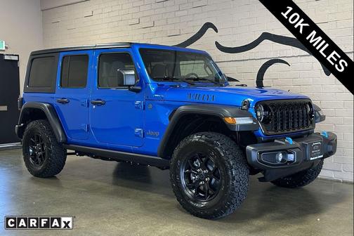 Hydro Blue Pearl Coat 2024 Jeep Wrangler 4xe Willys