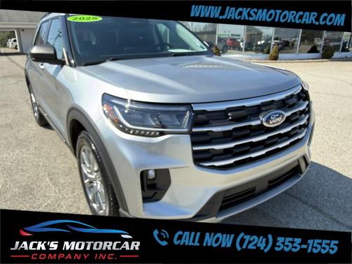 Iconic Silver Metallic 2025 Ford Explorer Active