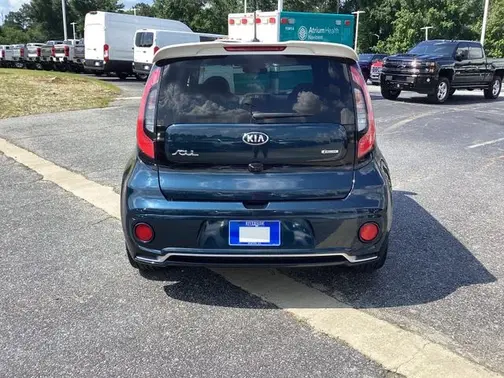 Mysterious Blue / White Roof 2018 Kia Soul Plus