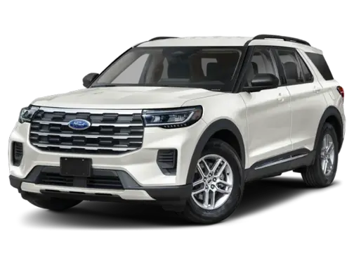 Star White Metallic Tri-Coat 2026 Ford Explorer Active