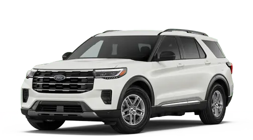 Star White Metallic Tri-Coat 2026 Ford Explorer Active