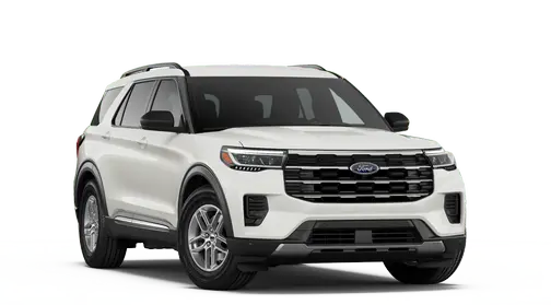 Star White Metallic Tri-Coat 2026 Ford Explorer Active