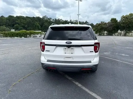 White Platinum Clearcoat Metallic 2019 Ford Explorer Sport