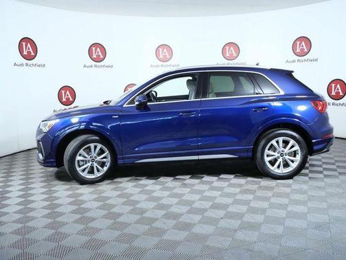Blue Metallic 2023 Audi Q3 45 S line Premium Plus