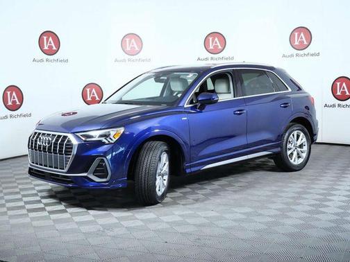 Blue Metallic 2023 Audi Q3 45 S line Premium Plus
