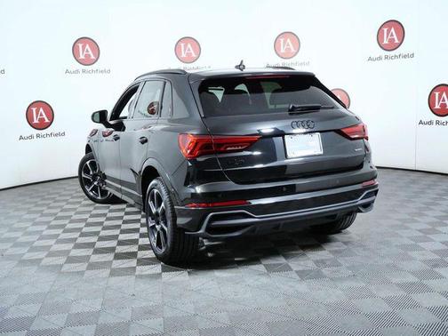 Black Metallic 2025 Audi Q3 45 S line Premium Plus