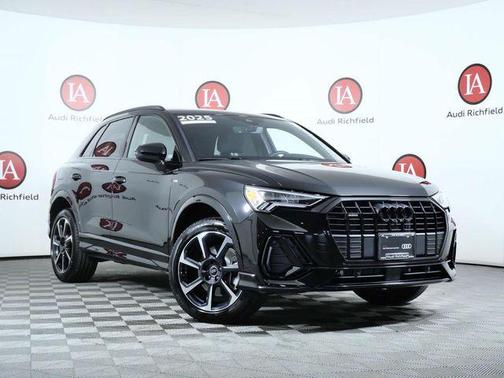 Black Metallic 2025 Audi Q3 45 S line Premium Plus