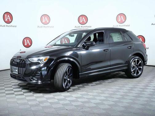 Black Metallic 2025 Audi Q3 45 S line Premium Plus