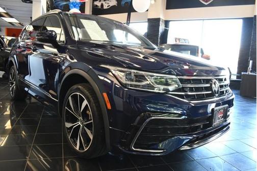 Atlantic Blue 2022 Volkswagen Tiguan 2.0T SEL R-Line