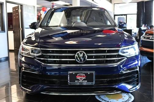 Atlantic Blue 2022 Volkswagen Tiguan 2.0T SEL R-Line