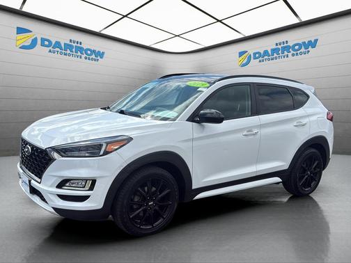 Dazzling White 2019 Hyundai TUCSON Night