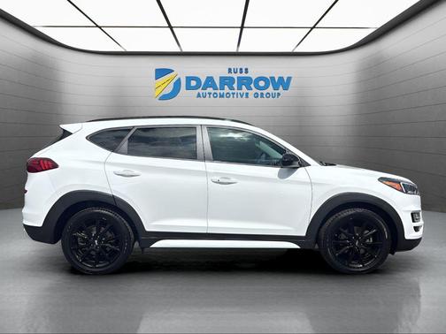 Dazzling White 2019 Hyundai TUCSON Night
