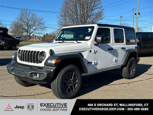 Bright White Clearcoat 2026 Jeep Wrangler Sport S SUV