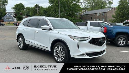 Platinum White Pearl 2022 Acura MDX Advance Package