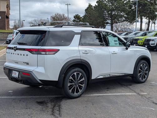 White 2026 Nissan Pathfinder Platinum