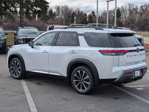 White 2026 Nissan Pathfinder Platinum