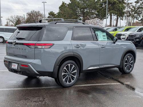 Gray / Black 2026 Nissan Pathfinder Platinum