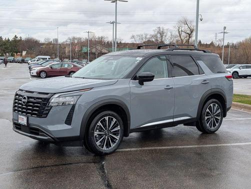 Gray / Black 2026 Nissan Pathfinder Platinum
