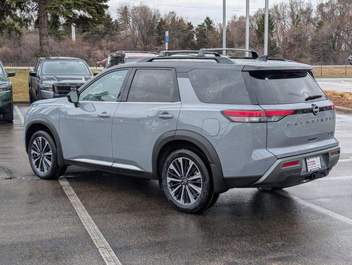 Gray / Black 2026 Nissan Pathfinder Platinum