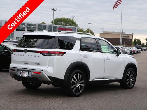 White Pearl 2025 Nissan Pathfinder Platinum 4WD