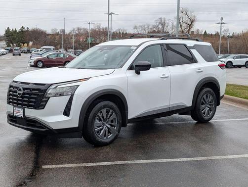 White 2026 Nissan Pathfinder SV