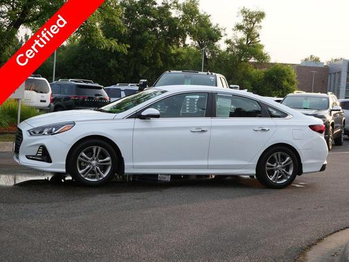 Quartz White Pearl 2018 Hyundai SONATA SEL
