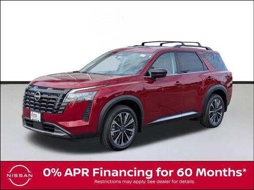 Scarlet 2026 Nissan Pathfinder Platinum