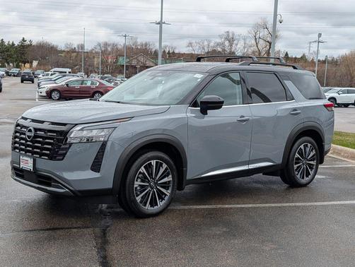 Grey 2026 Nissan Pathfinder Platinum