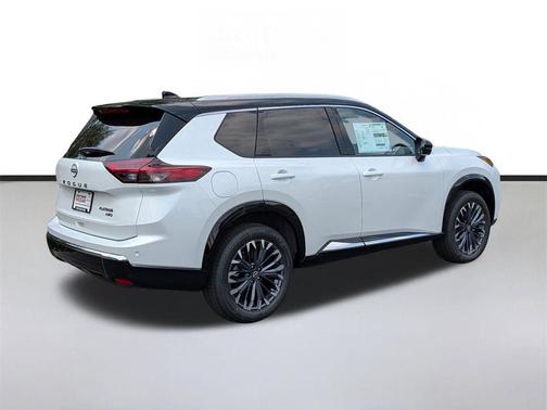 White / Black 2026 Nissan Rogue Platinum