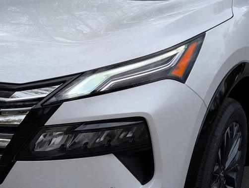 White / Black 2026 Nissan Rogue Platinum